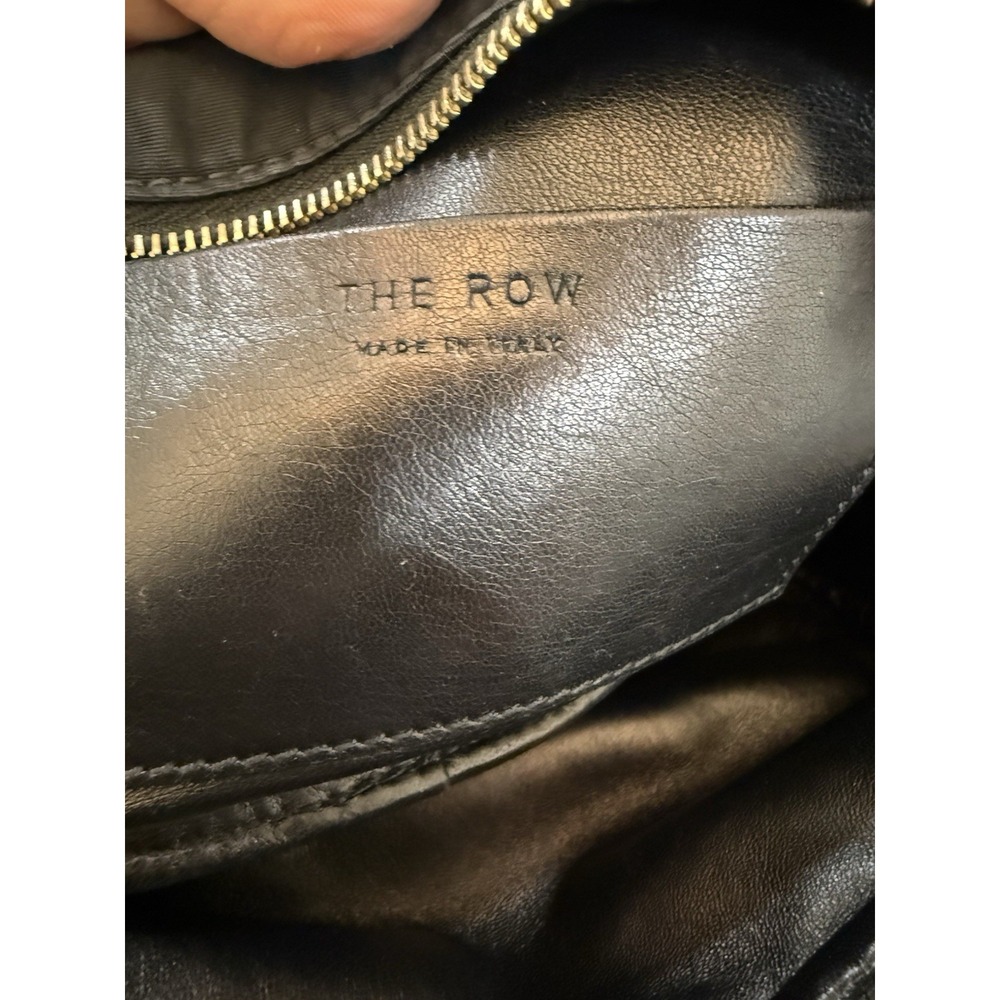 THE ROW Belt Bag Fanny Black Nylon Leather Trimmed Zipper Quiet Luxury Designer - Picture 6 of 15